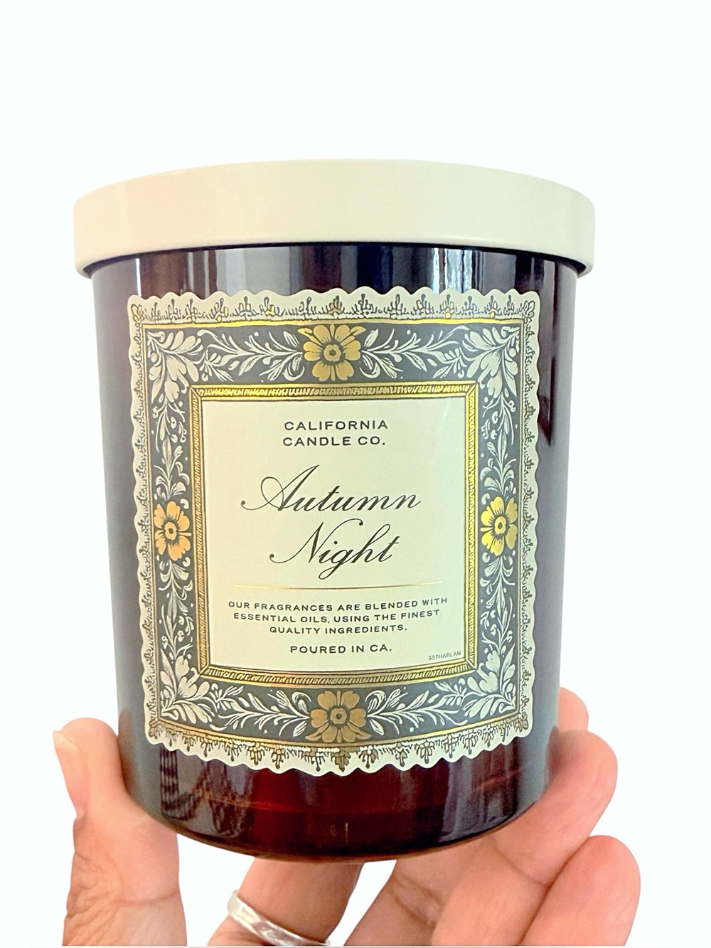 Leoben Company Autumn Night Luxury Scented Candle - Brown